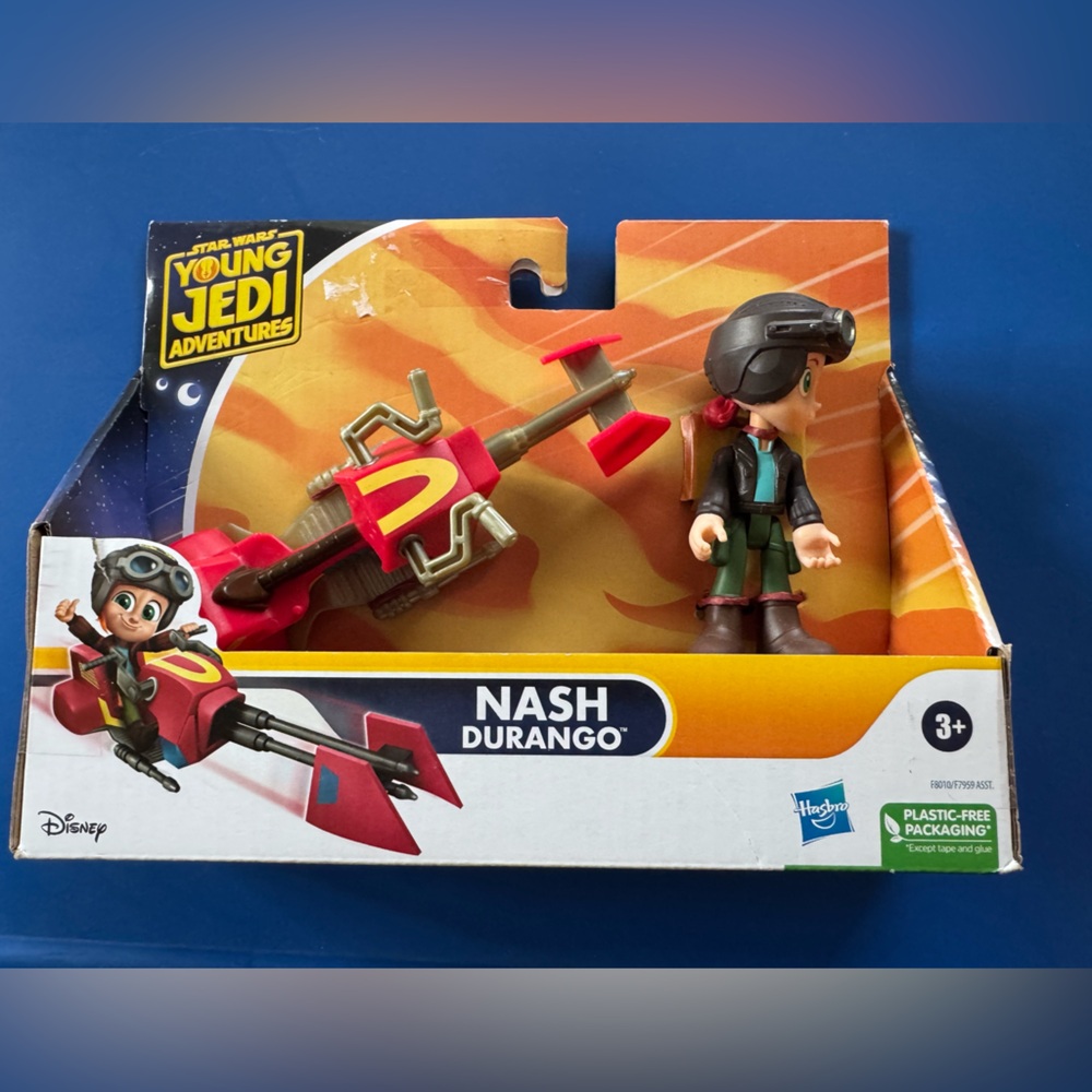NIB Hasbro Star Wars Young Jedi Adventures Figure Nash Durango vehicle
